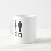 Ich mag Mädchen Kaffeetasse (Vorderseite Links)