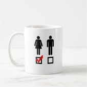 Ich mag Mädchen Kaffeetasse (Links)