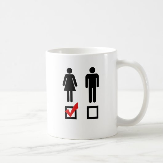 Ich mag Mädchen Kaffeetasse (Rechts)