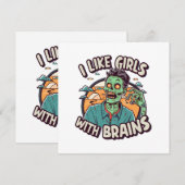 Ich mag Mädchen mit Gehirnen (Vorne/Hinten)