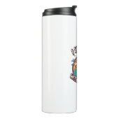 Ich mag Mädchen mit Gehirnen Thermosbecher (Nach links gedreht)