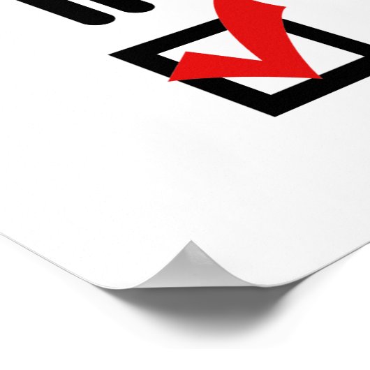 Ich mag Mädchen Poster (Ecke)