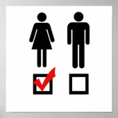 Ich mag Mädchen Poster (Vorne)