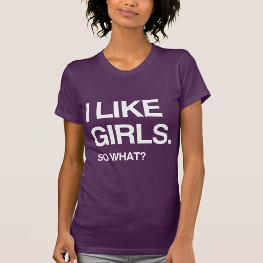 ICH MAG MÄDCHEN SO WAS T-Shirt (Vorderseite)