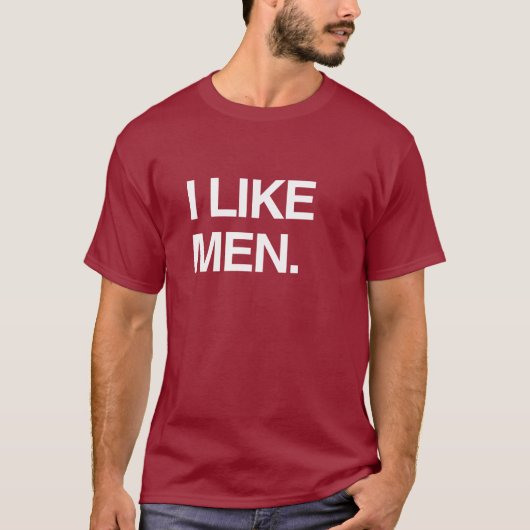 ICH MAG MÄNNER T-Shirt (Vorderseite)