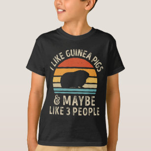Ich mag Meerschweinchen und vielleicht 3 Leute Mee T-Shirt