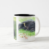 Ich mag mein Chow-Chowe u. Kaffee-Schwarzes Zweifarbige Tasse (VorderseiteRechts)