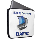 Ich mag mein Computer elastisch Laptopschutzhülle (Vorne Rechts)