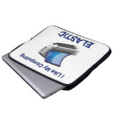 Ich mag mein Computer elastisch Laptopschutzhülle (Vorne Knopf)