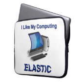Ich mag mein Computer elastisch Laptopschutzhülle (Vorderseite Links)