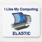 Ich mag mein Computer elastisch Mousepad (Vorne)