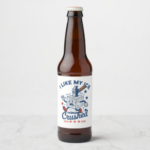 Ich mag mein Eis zerstoßen Bierflaschenetikett