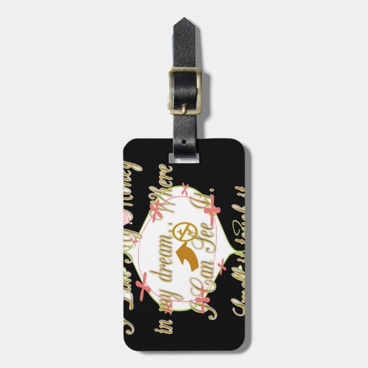 Ich mag mein Geld in meinen Träumen, wo ich kann. Gepäckanhänger (Vorderseite vertikal)
