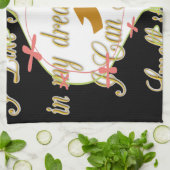 Ich mag mein Geld in meinen Träumen, wo ich kann. Geschirrtuch (Gefaltet)