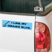 Ich mag mein Gras blau Autoaufkleber (Auf Lkw)