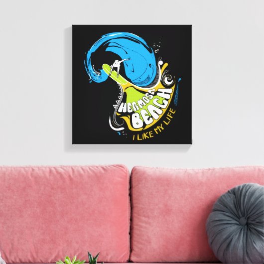 "Ich mag mein Leben" - originelle Leinwand (Insitu (Wohnzimmer))