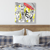 "Ich mag mein Leben" surfen Leinwand (Insitu (Schlafzimmer))