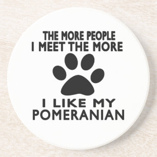 Ich mag mein Pomeranian. Getränkeuntersetzer