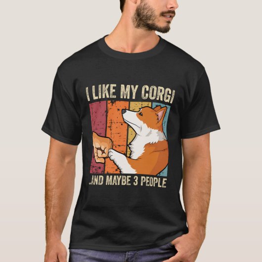 Ich mag mein walisisches Corgi T-Shirt (Vorderseite)