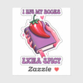 Ich mag meine Bücher besonders scharf Aufkleber (Blatt)