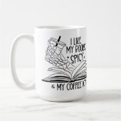 Ich mag meine Bücher scharf und meine Kaffeeeise Kaffeetasse (Links)