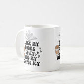 Ich mag meine Bücher scharf und meinen Kaffee vere Kaffeetasse (Vorderseite Links)