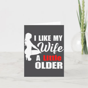 Ich mag meine Frau Retro Ein bisschen älter Sarkas Karte