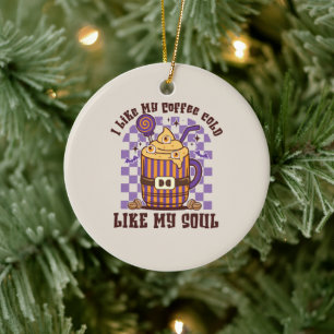 Ich mag meine Kaffeeküche Keramik Ornament