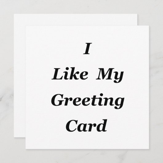 Ich mag meine karte (Vorne/Hinten)