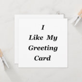 Ich mag meine karte (Vorderseite/Rückseite Beispiel)