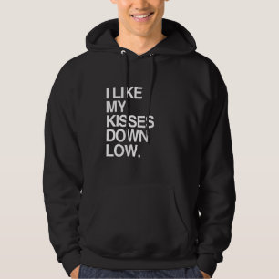 ICH MAG MEINE KÜSSE UNTEN NIEDRIGES - WEISS - .PNG HOODIE