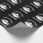 Ich mag meine Musik Cloud Funny Weather Pub Dark B Geschenkpapier (Ecke)