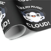 Ich mag meine Musik Cloud Funny Weather Pub Dark B Geschenkpapier (Rolleneckpunkt)