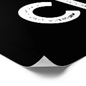 Ich mag meine Musik Cloud Funny Weather Pub Dark B Poster (Ecke)