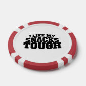 Ich mag meine Snacks zäh Lustiger Beef-Jerky-Spruc Pokerchips (Einzeln)