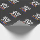 Ich mag meine Tee stark und meine Freunde fließend Geschenkpapier (Ecke)