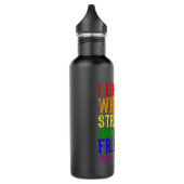 ICH MAG MEINE WEISSE, RIESIGE LGBT-STRECKE Monat L Edelstahlflasche (Links)