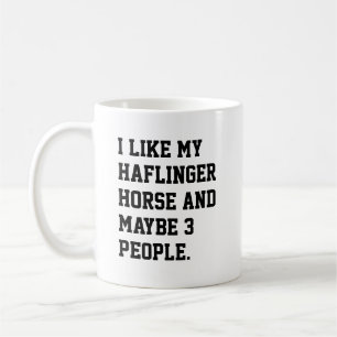 Ich mag meinen Haflinger-Pferderenntrainer Kaffeetasse