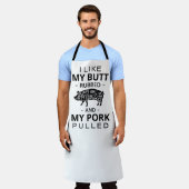 Ich mag meinen Hintern gerieben und mein Schwein h Schürze (Getragen)