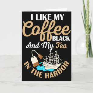 Ich mag meinen Kaffee Schwarz Geschichtslehrer Sch Karte