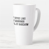 Ich mag meinen Kaffee so wie meine morgendlichen T Milchtasse (Rechte Ecke)