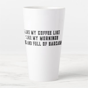 Ich mag meinen Kaffee so wie meine morgendlichen T Milchtasse