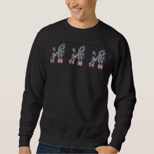 Ich mag meinen Kaffee stark und meine Poodles viel Sweatshirt