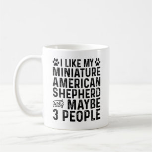Ich mag meinen kleinen amerikanischen Schäferhund Kaffeetasse
