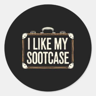 Ich mag meinen Koffer Trump Viral Internet Spaß By Runder Aufkleber