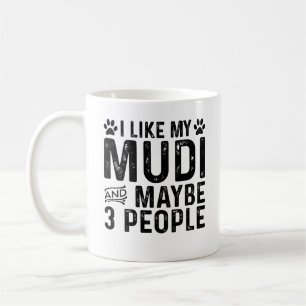 Ich mag meinen Mudi und 3 Leute Kaffeetasse