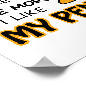 Ich mag meinen Pinguin Poster (Ecke)