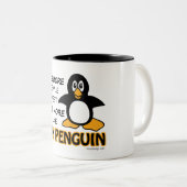 Ich mag meinen Pinguin Zweifarbige Tasse (VorderseiteRechts)