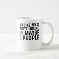 Ich mag meinen Plott Hound und 3 Leute