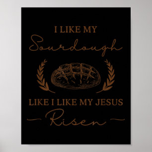 Ich mag meinen Quellcode wie mein Jesus Risen Spaß Poster